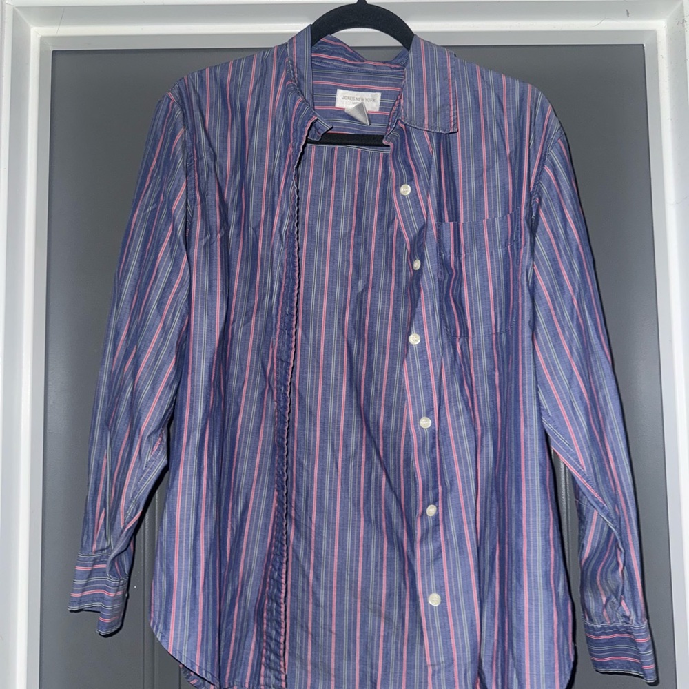 Jones New York Multicolor Striped Men's Shirt